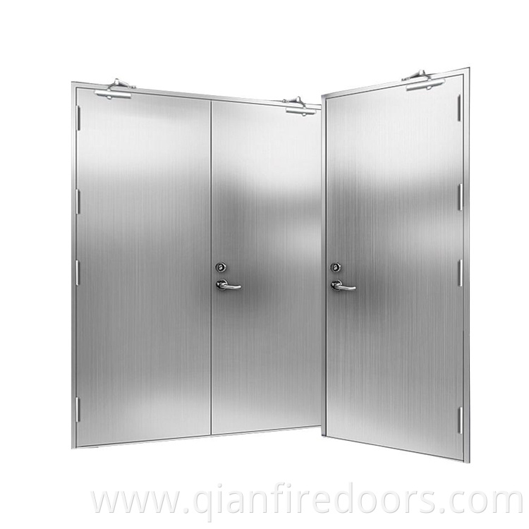 metal fire rated american 316 style fire stainless steel entry residential door